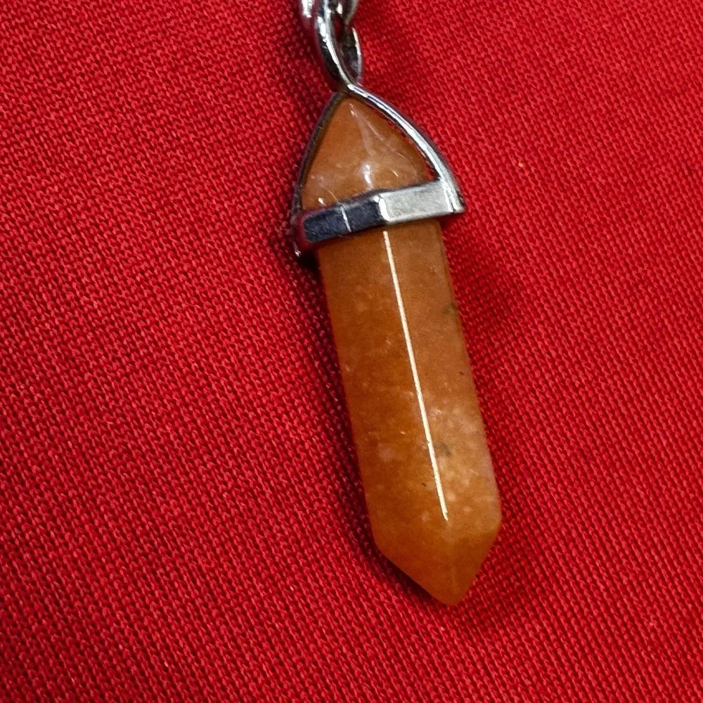 Orange Aventurine Crystal‎ Key Ring